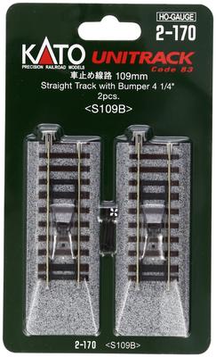 KATO HO měřítko zarážedlo koleje 109 mm 2 kusy 2-170 Potřeby pro železniční modelářství