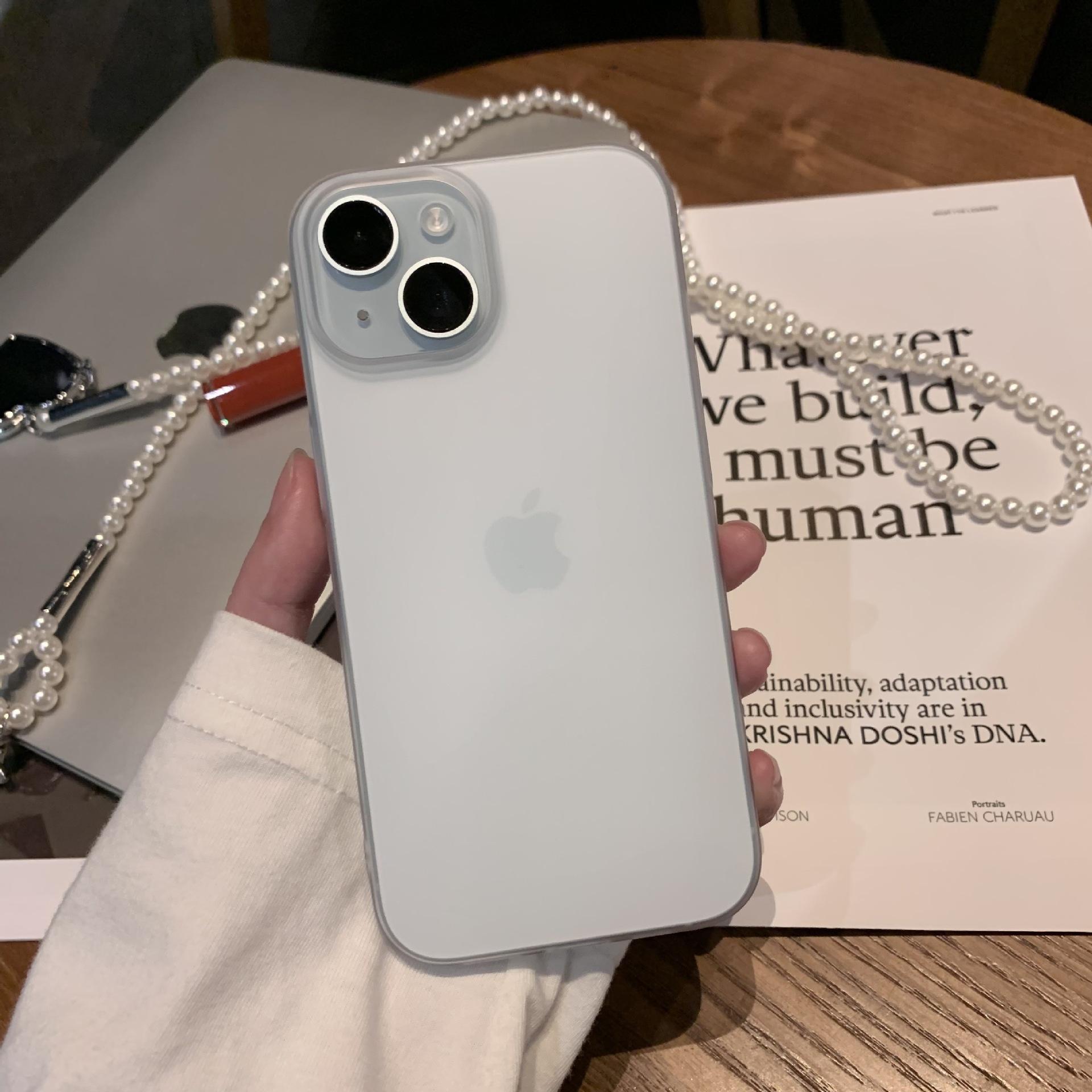 

Подходит для Apple IPhone 16 ProMax Новый чехол для телефона Матовый прозрачный Ультратонкий Противоударный 14 Полностью закрывающий чехол для телефона iPhone16