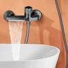 Wall Mount Bathtub Faucet Set Shower Brass Chrome Wall Mounted Bathroom Shower Mixer Tap Shower System Set Hot and Cold Mixer