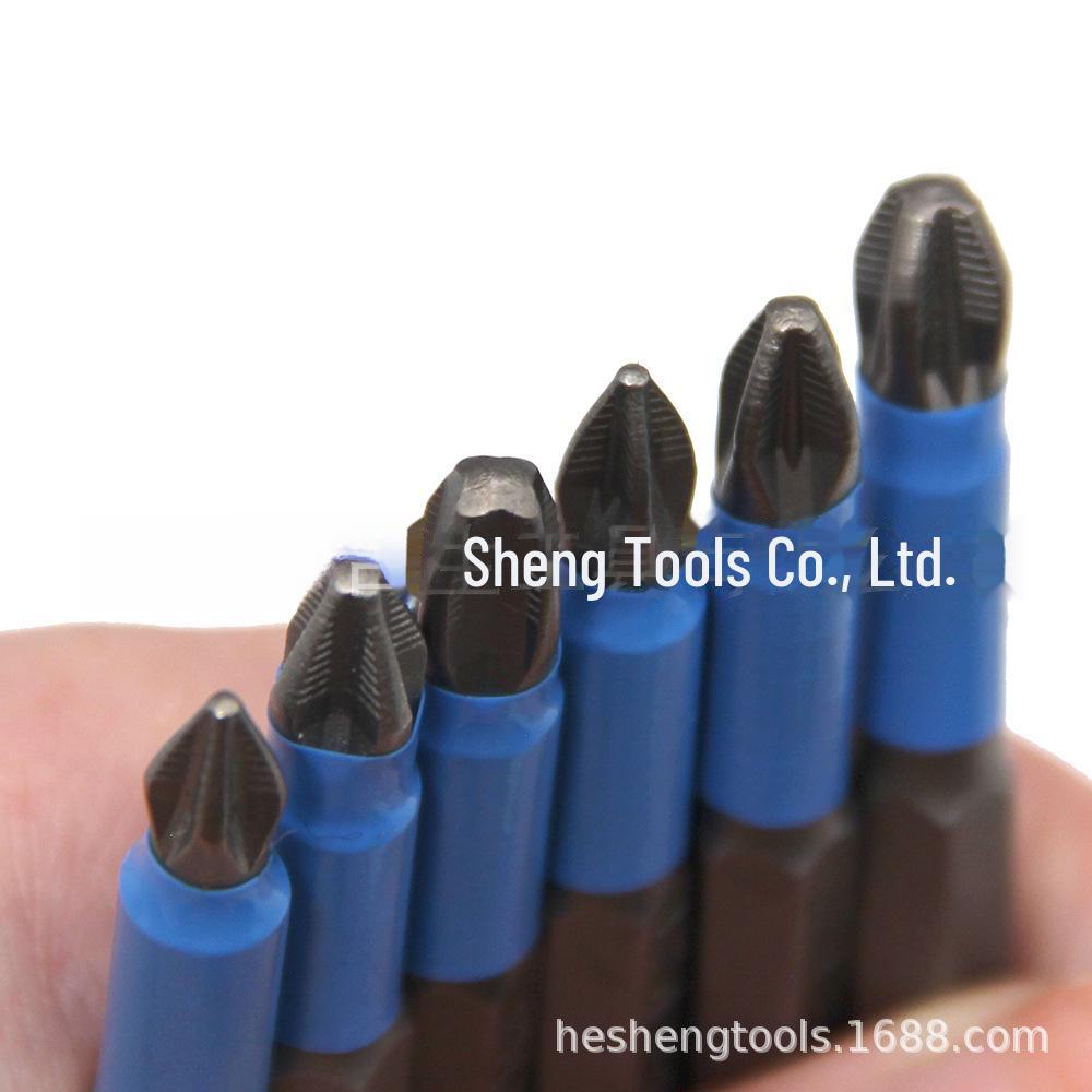 Non-slip S2 Steel Screwdriver Bit Set with Electric Cross Head. PH1/PH2/PH3/PZ1/PZ2/PZ3.