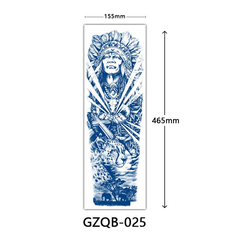 Herbal Tattoo Stickers, Semi-Permanent Tattoo Stickers, Herbal Juice Full Arm Tattoo Stickers