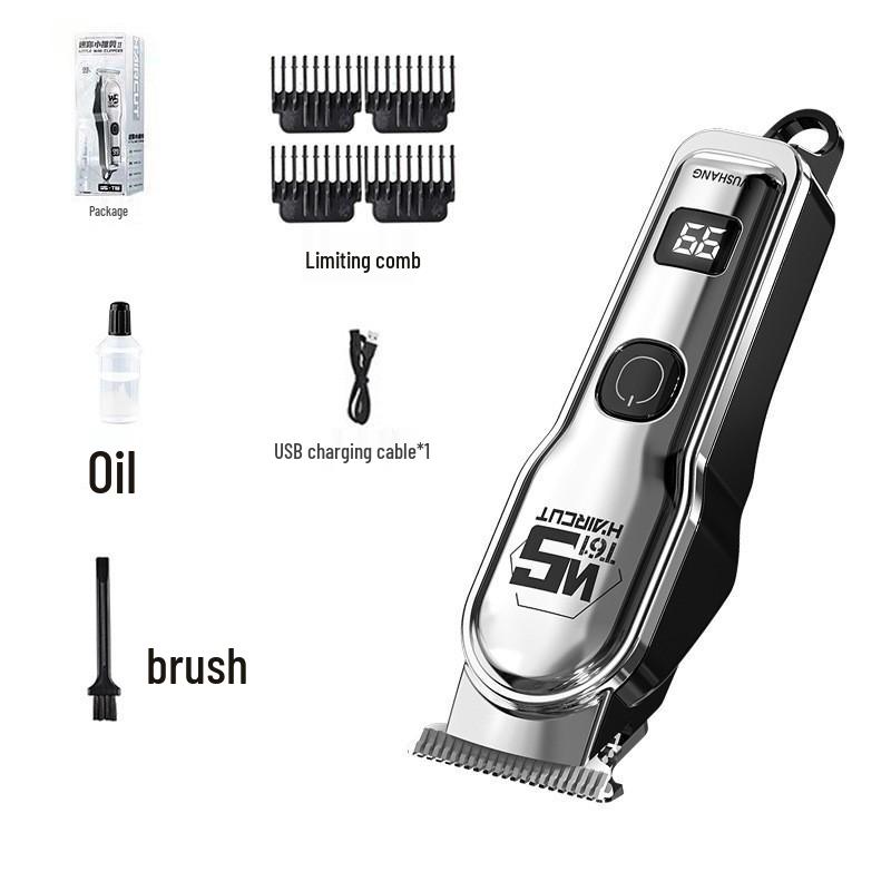 Professional Electric Hair Clipper & Trimmer with Oil Head Carving for Bald Heads