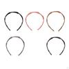 Foldable Headband Non Slip Headpiece Pocket for Makeup Travel Women black