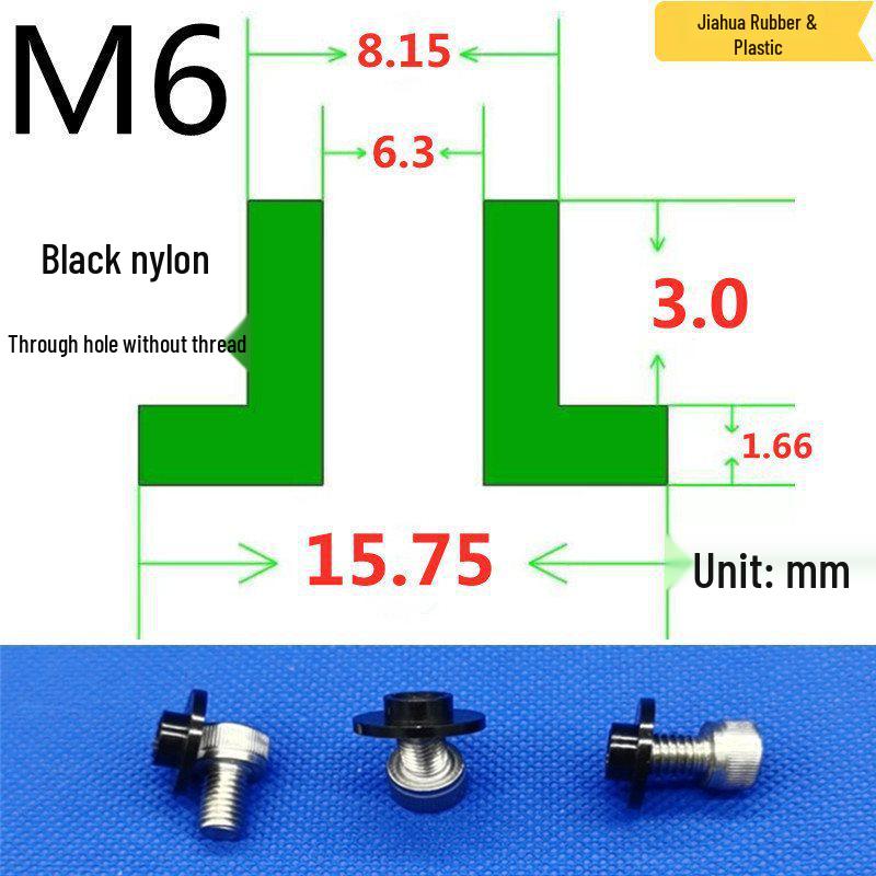 T-förmige Nylon-Dichtungsscheibe M3-M35 Gewinde Isolierabstandshalter