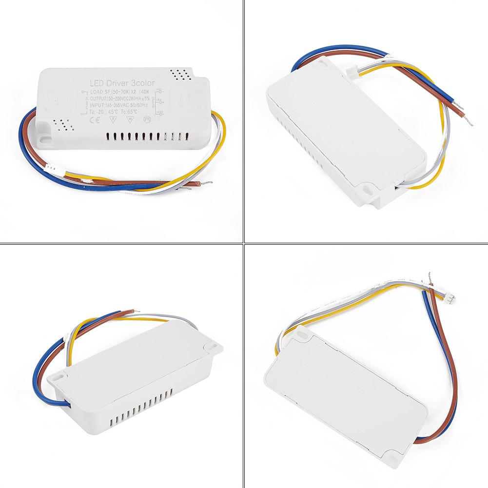 LED Driver 3 Color Adapter For LED Lighting Non-Isolating Transformer Replacement AC165-265V For LED Ceiling Light