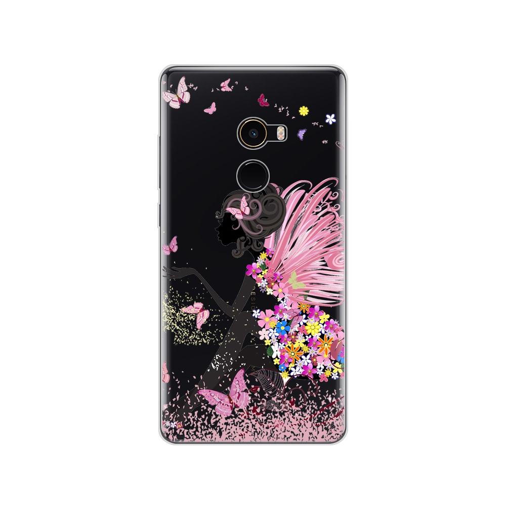 Pouzdro pro Xiaomi Mix 2 Soft Silicon TPU Pouzdro pro Xiaomi Mi Mix 2 Mix2 Zadní kryt Ochranný zadní kryt Transparentní Coque Shell