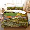 Van Gogh Young Boys Bedrom Soft Duvet Cover Single Double Ful Quen King-Sized Dimensionsd Dimensions Retro Clasic 3D Beding Set Soft Duvet Cover Bed