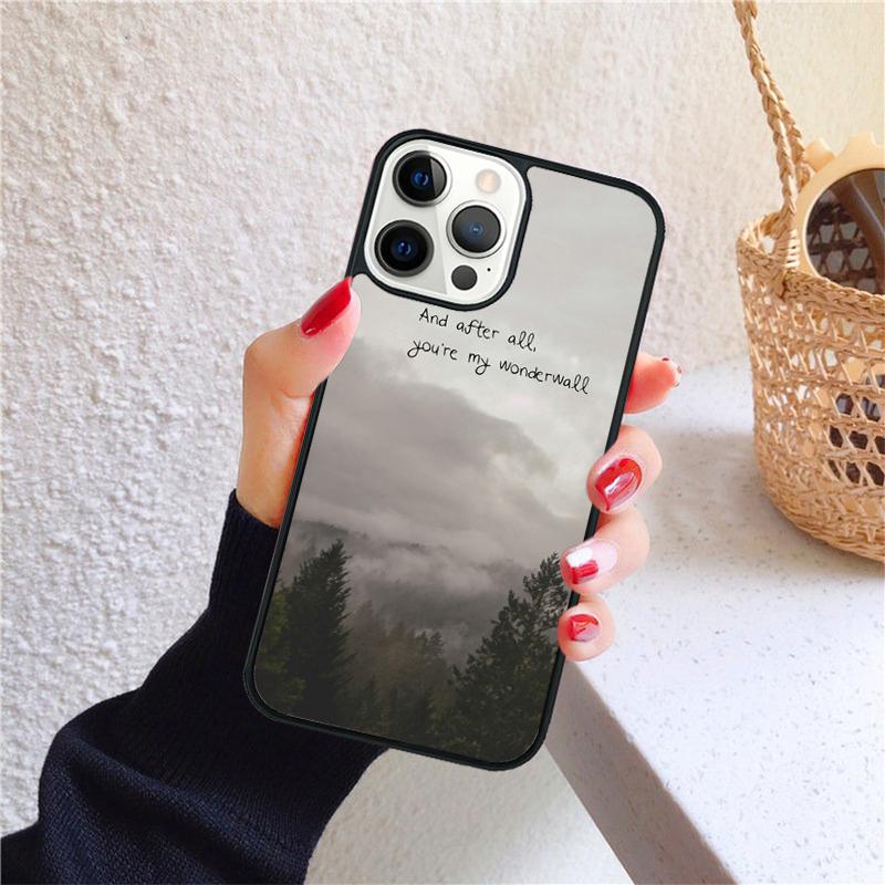 fog foggy mountains soft Phone Case Cover For iPhone 17 Air 16 15 14 12 13 Pro Max Plus coque Shell Fundas
