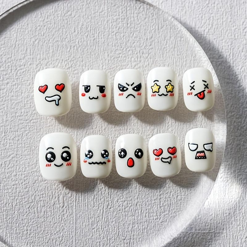 Decorazione Nail Art Adesivo per Unghie 5D Inciso Manicure alla Moda Espressione Design Goffrato Per Donne e Ragazze