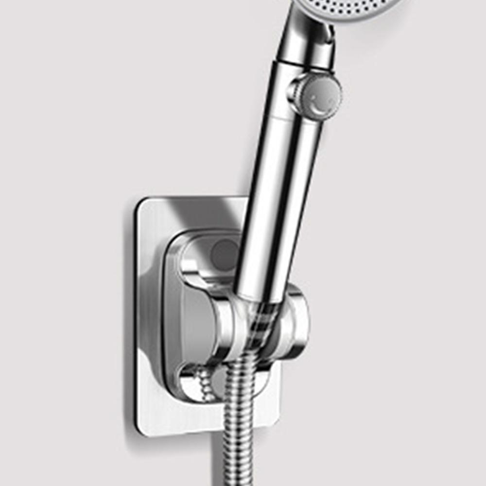 2 Pack Strong Adhesive Shower Head Holder Self Adhesive Handheld Shower Holder  For Bathroom