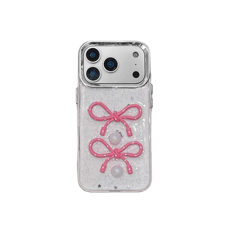 Pearl Butterfly Star Glue Phone Case for IPhone17 for Apple 16promax 3D 15 Soft Shell 14 Women