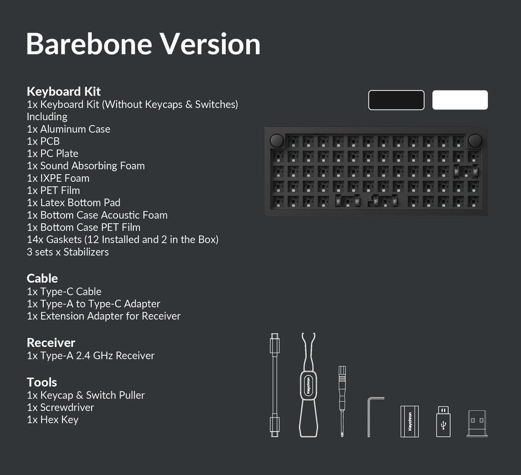 Keychron - Q15 Max QMK Wireless Custom Mechanical Keyboard Fully Assembled Knob / White / Gateron Jupiter Brown