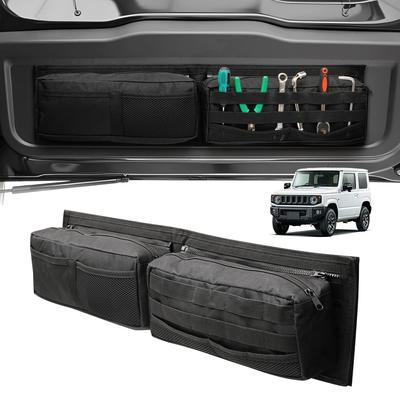 Virauto Drilling Rear Door Storage Pocket for Suzuki Jimny and JC74W 2018 Rear and Back Gate Storage Holds Small and Camping Easy Car Custom Made of
