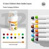 Water-Soluble Rotating Oil Pastels Set - 48 Colors for Children's Art and Crafts, Crayons and Paintbrushes Included, Multi-Color Doodling Pens.