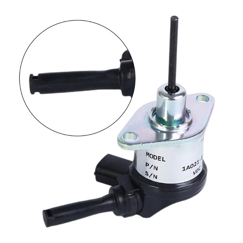 Digging Machines Engine Flameout Stop Solenoid Valves Corrosion Resistant Part for 1A021-60017 Excavators, 12V 1A