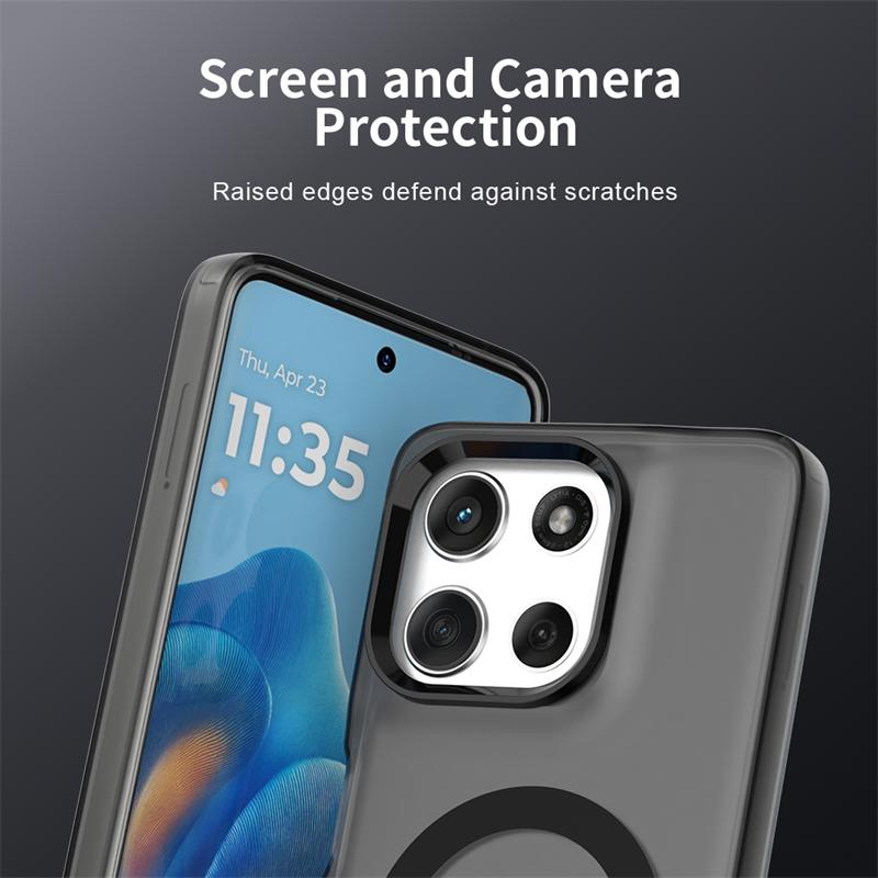 Transparent Case For Motorola Moto G56 Case Moto G56 G86 G66j G66y Magnetic Adsorption Wireless Charge Cover For Moto G56 Case