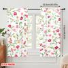 2pcs,2D Plane Printing Minimalist Curtains Delicate Floral Blossoms Polyester Woven (without Rod) Art Deco Festive Ldeal for