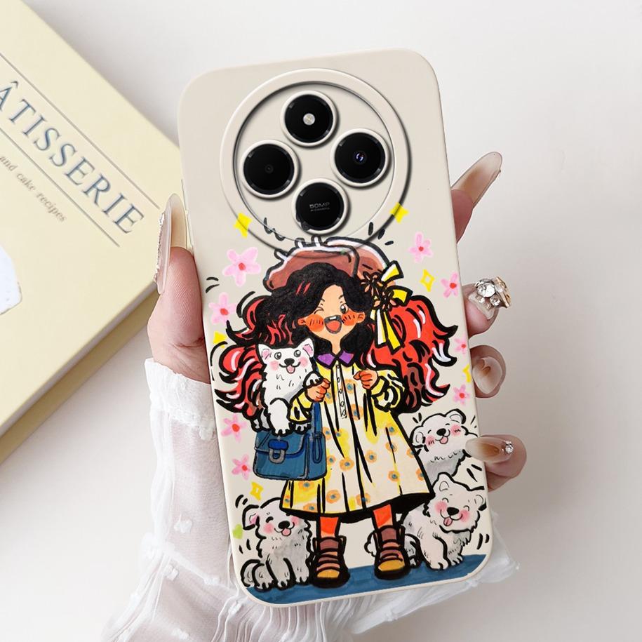For Xiaomi Redmi 14C Case Poco C75 Cover 2024 Cute Panda Rabbit Cartoon Soft Matte Silicone Back Cover For Redmi14C PocoC75 Case