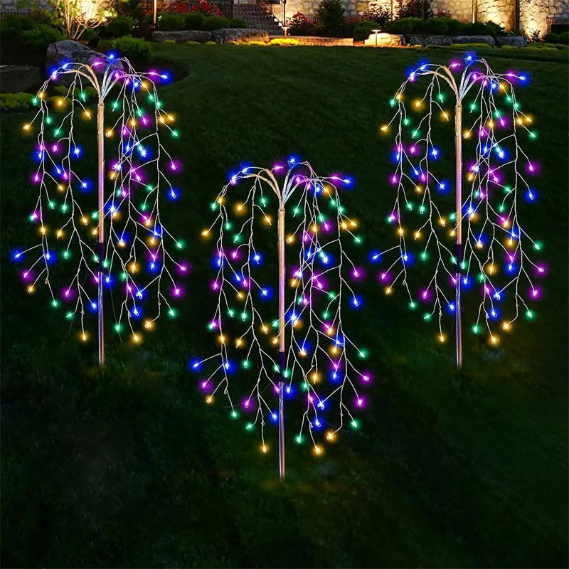 

Solar LED String Light For Outdoor Solar Powered Willow Trees Lights 100LED 160LED 200LED Decorative Lights Garden Terrace Path 200ed