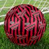 Red And Black Sport Emblem Printed Size 5 Soccer Balls, High-Quality, Anti-Slip, Protective Football, A Unique Gift , Birthdays, Christmas Gifts