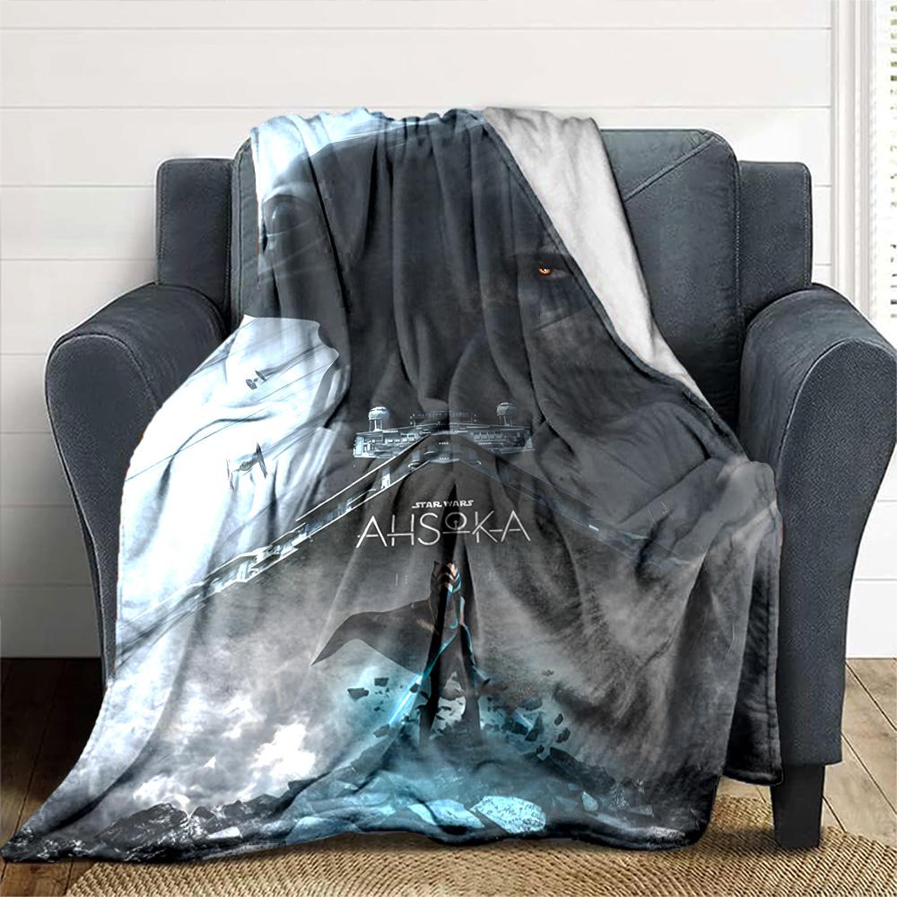 Star Wars Blanket Warmthful Decor Perfect for Picnics Bed Livingroom for All Occasions Digital Print Suitable for Gifting Relatives and Friends