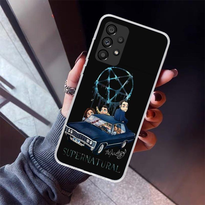 Angel Castiel Supernatural Phone Case For Samsung Galaxy A52 A51 A50S A32 A22 A12 A02S A72 A71 A31 A70 A30S Note 20 Ultra 10 Plu