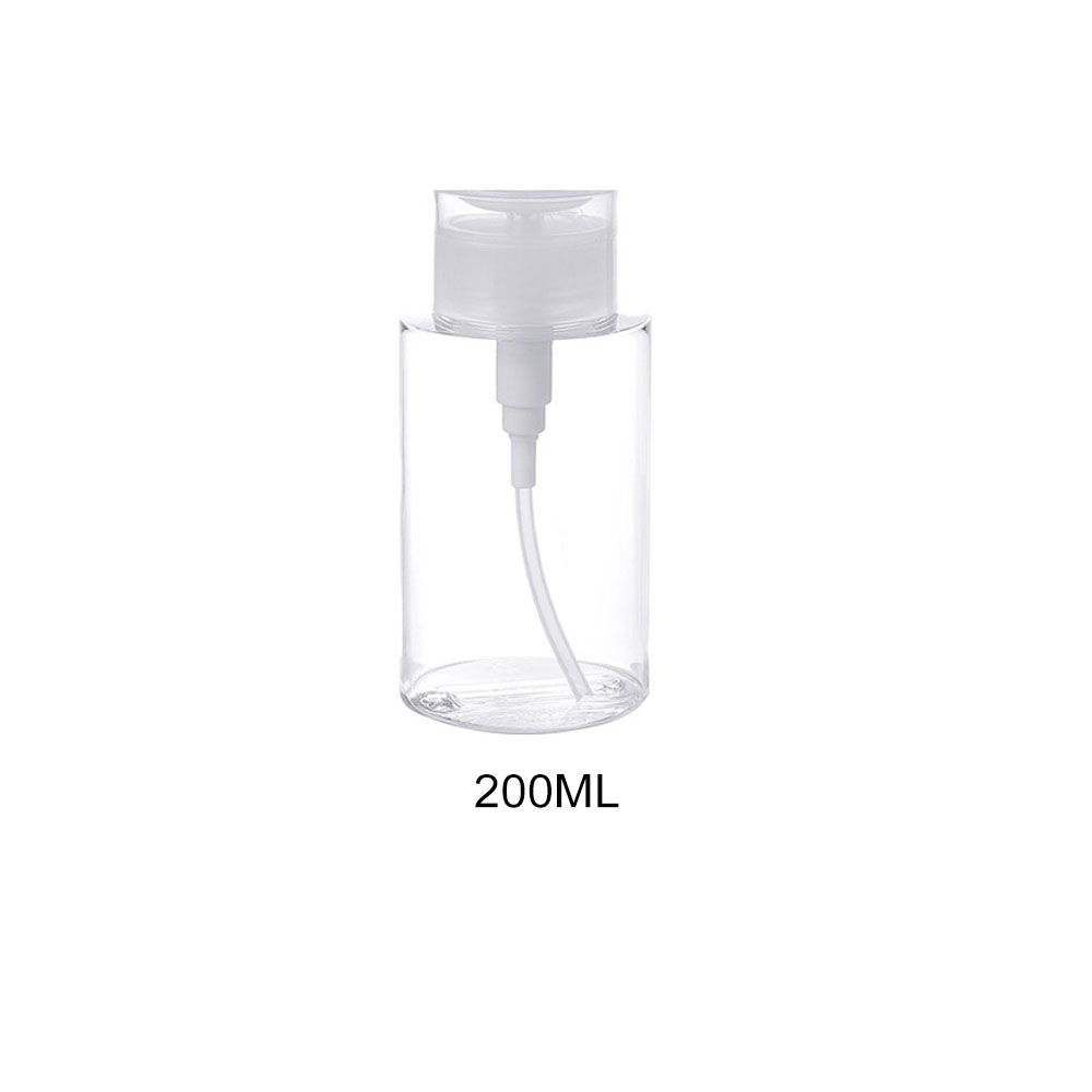 Lip Push Down Nail Storage Bottle Empty Pump Dispenser Press Bottle Refillable Container
