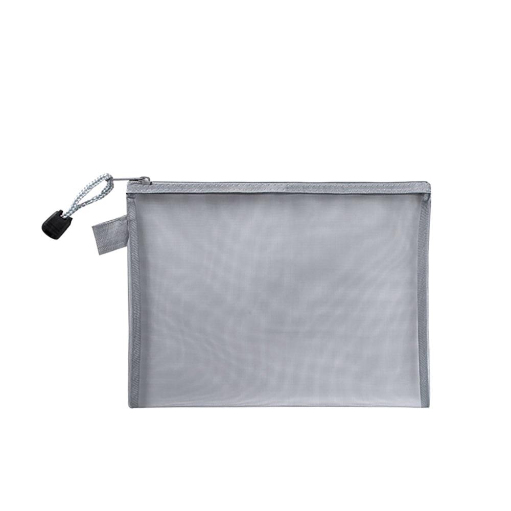 Transparent Mesh File Bag Nylon Pencil Case New Pen Bag  Office