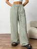 2026 Women's High-Waisted Cross-Color Striped Wide-Leg Pants - New Spring/Autumn Casual Slimming Fit