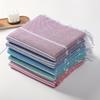 5pcs Turkish Cotton Beach Towels Quick Dry, Lightweight, Striped with Fringe for Pool, Swim, and Travel Essentials Blue, Green, Pink, Red, Gray