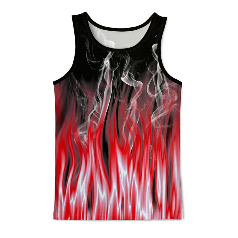 Colorful Graffiti Men's Vest Summer Street Casual Comfortable Sleeveless Sports T-Shirt Y2K Top