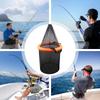 Floating Fish Basket Foldable Live Caught Net Portable Floating Mesh Basket With Drawstring For Crayfish Catfish Lures Storage