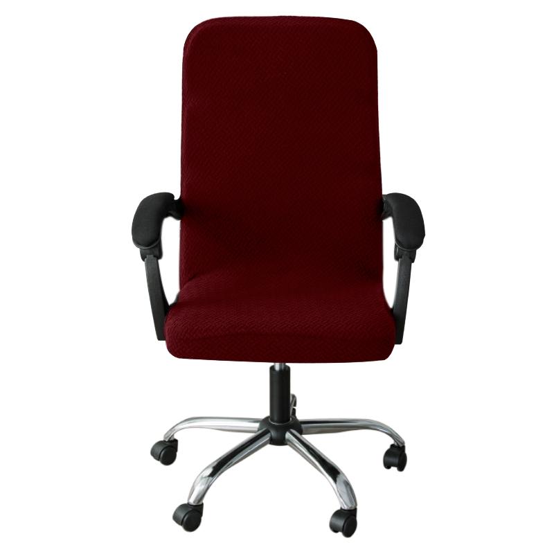 T Jacquard Office Chair Cover Computer Seat Covers Elastic Anti-slip Gaming Chair Slipcovers Washable Dustproof Chairs Case Home