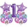 Kpop Vânătorii de Demoni Temă de Ziua de Naștere Decor de Petrecere Set Numere Violet Set Complet