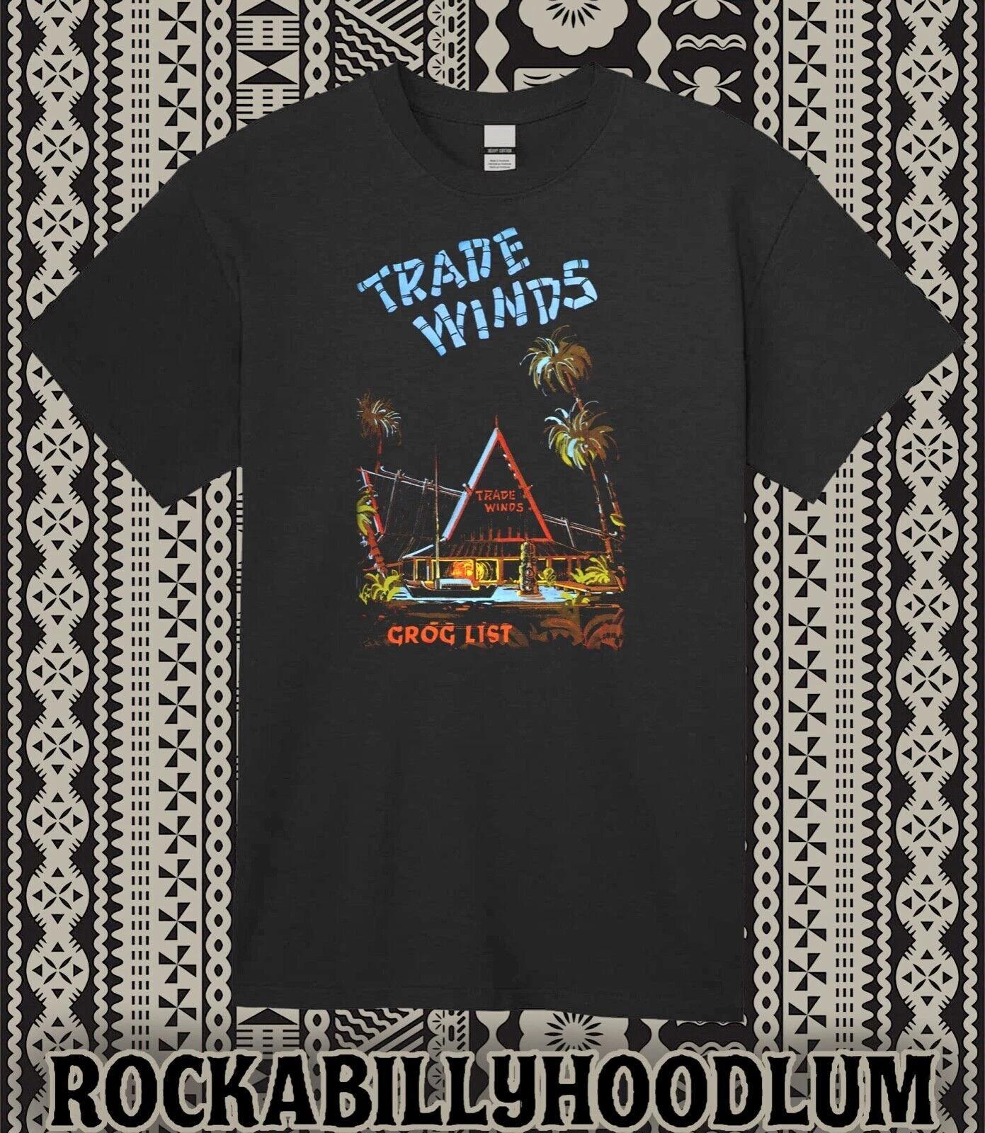 Retro Tiki Art Tee T Shirt Mug Bar Restaurant Polynesian Trade Winds 3XL