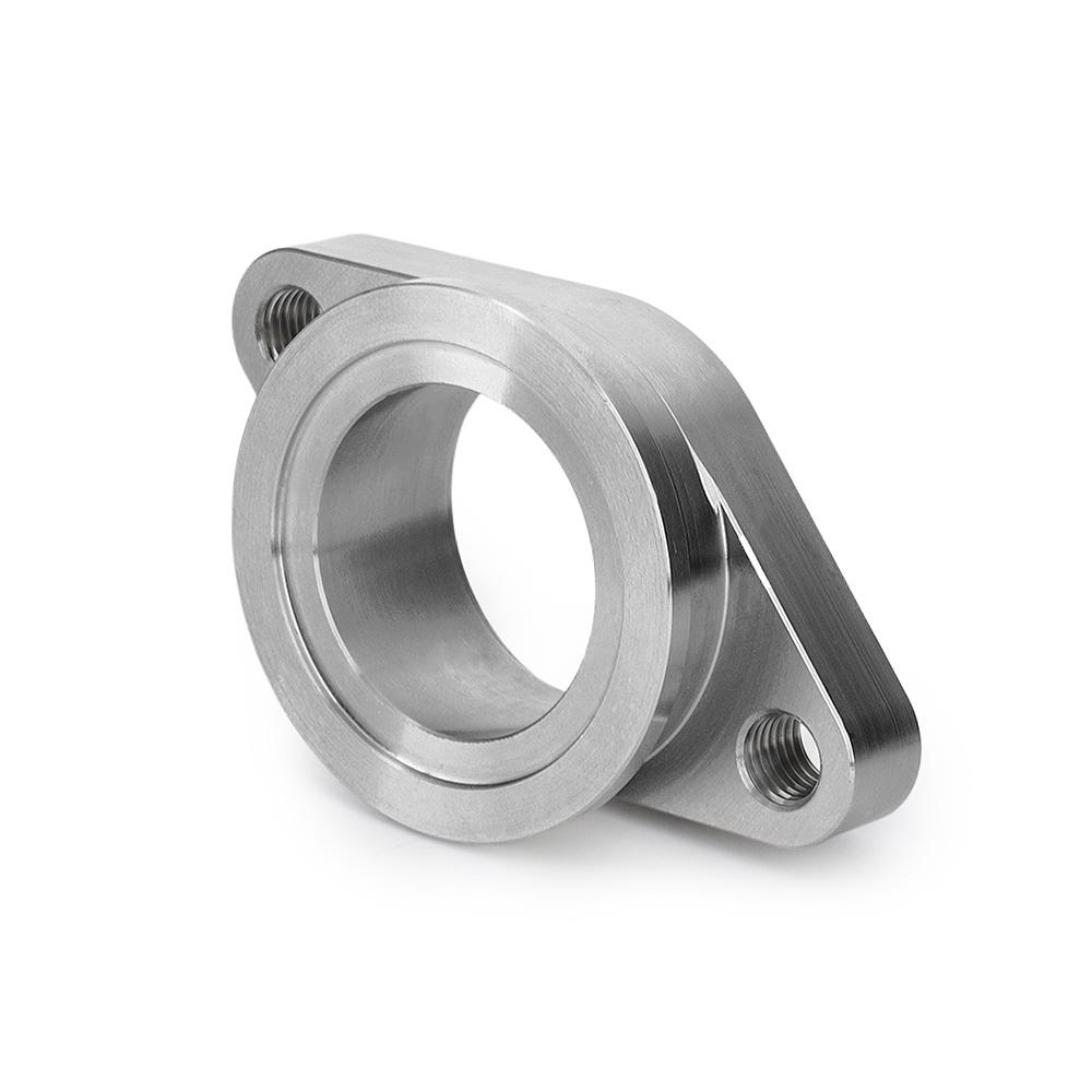 Bil Universal 2-Boltet Turbo Flange Manifold Ekstern Wastegate 38mm MV-R V-Bånd Flange Adapter Kit Rustfrit Stål