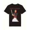 Gary Numan Vintage Graphic T-Shirt for Men - Black Retro Band Tee with Bold Red Print, Round Neck Casual Shirt, Machine Washable All-Season Comfort,