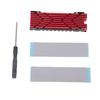 Thin M.2 2280 SSD Heatsink Featuring Multiple Heat Paths Enhances Cooling On PCIe4.0 Drive