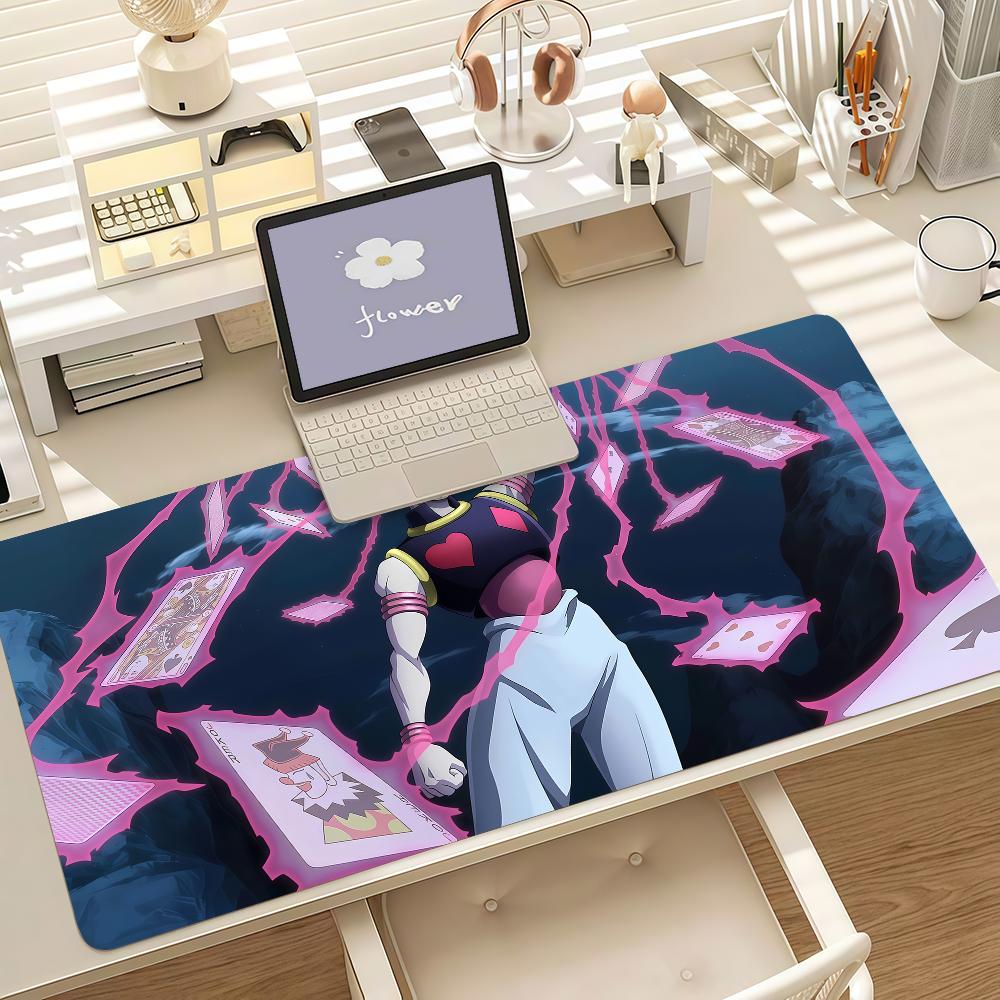 Anime H-Hunter X H-Hunter Mouse Pad Anti Slip Rubber Edge Locked Thickened Laptop Gaming Desk Mat