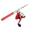Pocket Collapsible Fishing Rod Reel Set Mini Pen Fishing Rod Set Pen Shaped Telescopic Fishing Rod with Fishing Reel