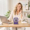 Square Desktop USB Rechargeable Fan with Three Speed Settings Portable Table Fan for Indoor Outdoor Camping and Wall Mount Use