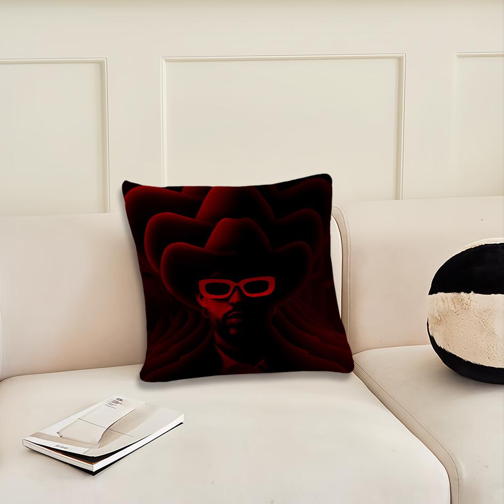 Rapper B-Bad Music B-Bunny cushion cover Pillow Cover Decoration Room Home Sofa living Office Car Nordic Simplicity