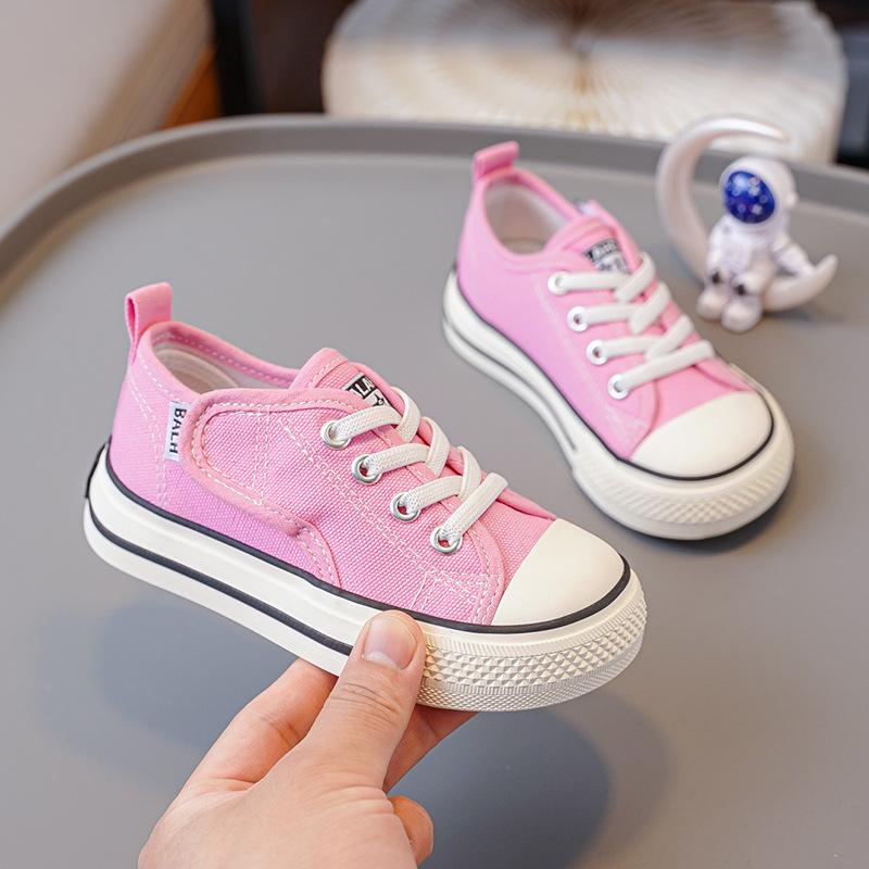 2025 Autumn New Kids' Canvas Shoes, Magic Tape, Elastic Band - Boys' & Girls' School Shoes