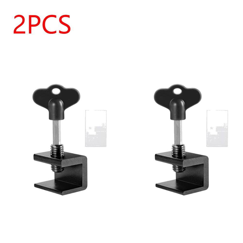 1-10Pcs Anti-theft Door Window Lock Aluminum Alloy Window Lock Stopper Sliding Door Baby Kids Child Safety Doors Lock