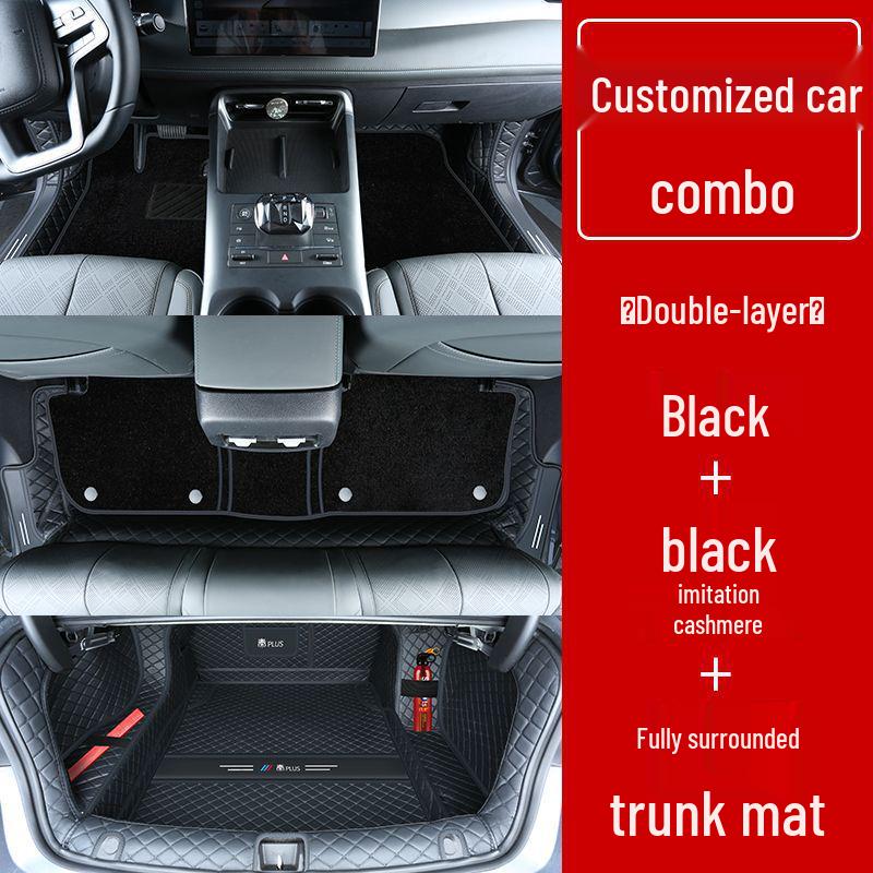 Double Layer Floor Mats for BYD Qin Plus/Plus DMi/Plus EV
