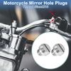 A ABSOPRO Motorcycle Mirror Hole Plug Right Hand M10x1.25 Motorcycle