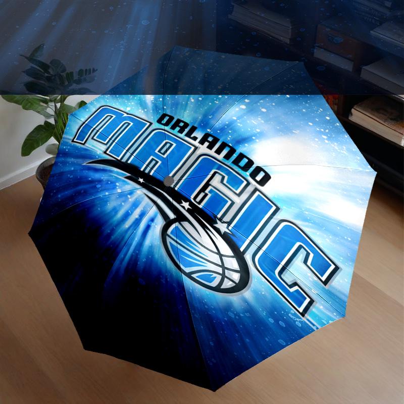 basketball Orlando Logo Umbrella 8-Frame for Travel, Camping, Casual Lightweight Portable Umbrella, Essential for Every Family Holidays Gift