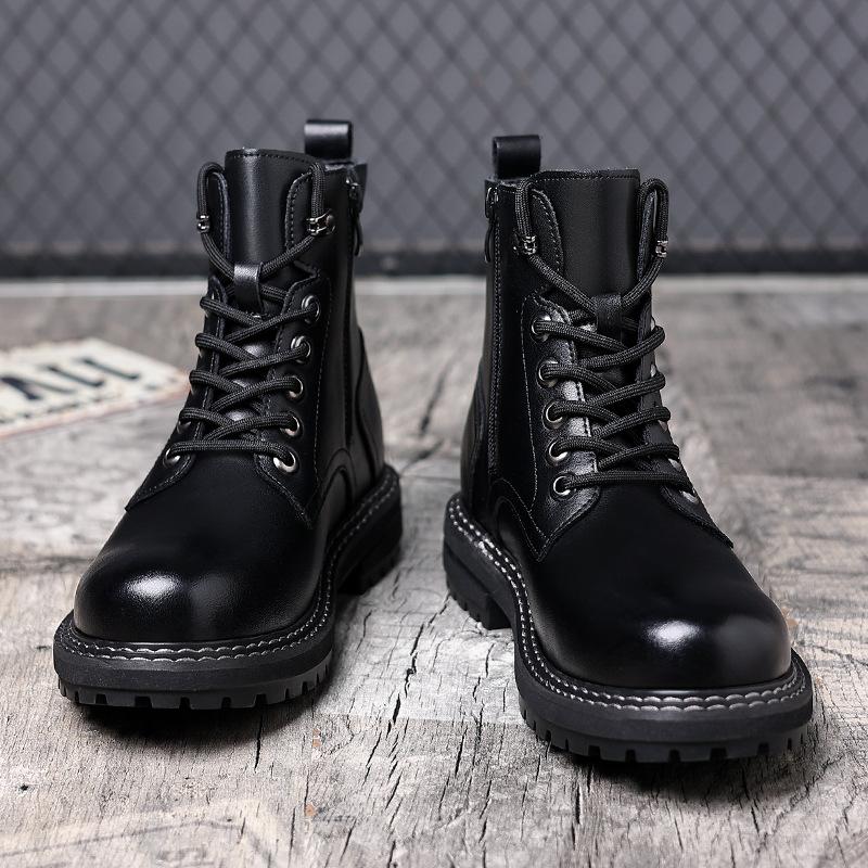 Новые высокие мужские ботинки в британском стиле — фото 6