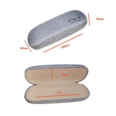 Hard Shells Case Metal Eyeglasses Case Sunglasses Case Linen Fabric For Store In Handbags Outdoor Activities Daily Use