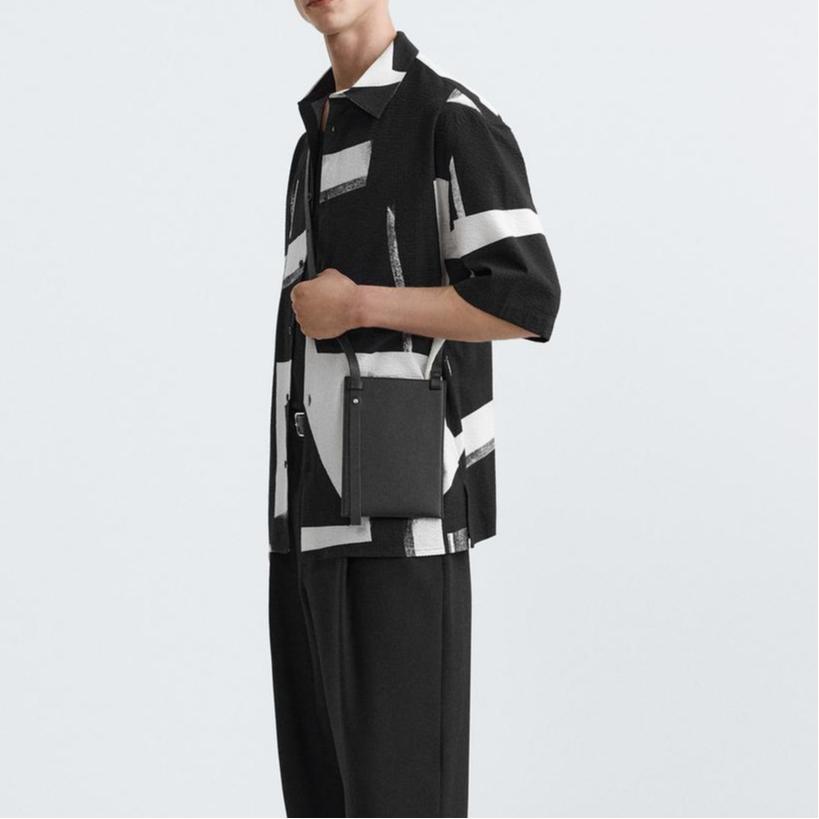 Zara Loose Comfortable Casual Short Sleeve Shirt Men Shirts 7380572-020